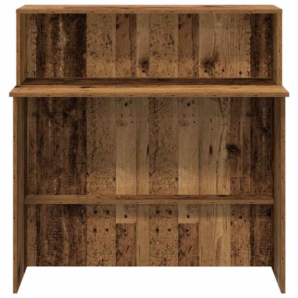 Mostrador de recepción madera vieja 100x50x103.5 cm M 5