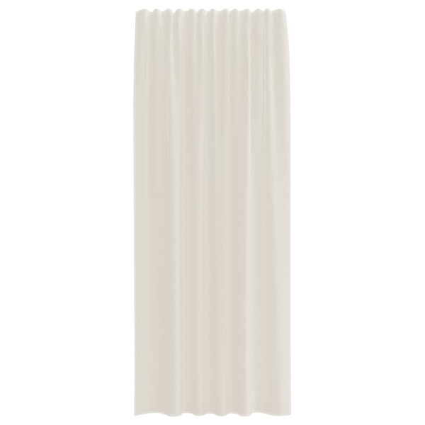 Cortinas de gasa con bolsillos para varillas 2 uds. crema M 4