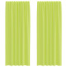 Cortinas de gasa con bolsillos para varillas 2 uds. verde 2