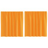 Cortinas de gasa con bolsillos para varillas 2 uds. naranja 2