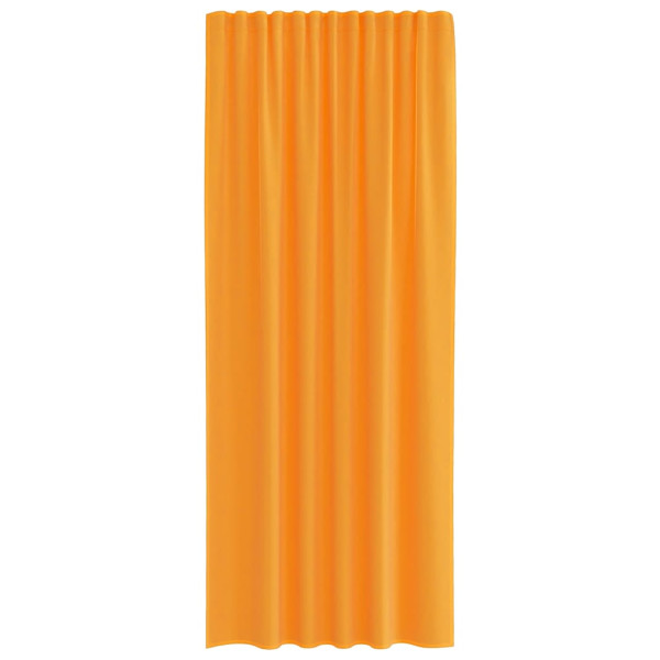 Cortinas de gasa con bolsillos para varillas 2 uds. naranja M 4