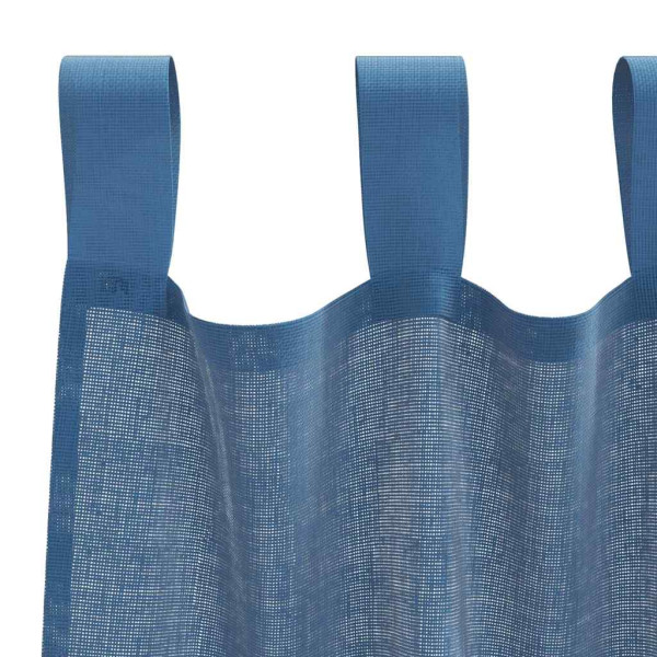 Cortinas de gasa con bolsillos para varillas 2 uds. azul real M 5