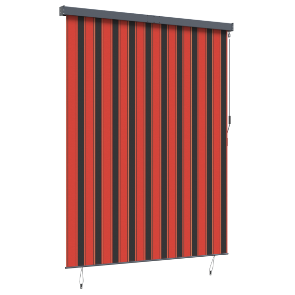 Cortina de Rodillo Exterior Naranja y marrón 200 x 250 cm tela M 5
