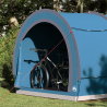 Tenda para arrumação de bicicletas Azul 256 x 222 x 182 cm 4