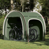 Tenda para arrumação de bicicletas com telhado com armazenamento com ventilação de ar Verde 1