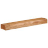 Prateleiras parede 2 pcs 80x17x8 cm madeira de acácia maciça 3