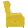 Sillón reclinable de cuero sintético color capuchino 4