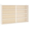 Vitrina de madera para coleccionistas con puertas 60x8.5x37 cm 4