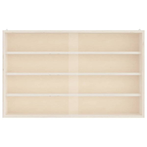 Vitrina de madera para coleccionistas con puertas 60x8.5x37 cm M 5