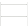 Cerca de Jardim com Topo em Lança Branco 1.36 x 1 m - Aço 4