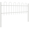 Cerca de Jardim com Topo Arqueado - Branca. 15.3 x 0.6 m. Aço 3