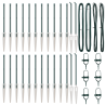 Publicación de postes de cerca  con pica 26 pcs Ø32 mm 100 cm acero galvanizado 3