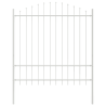 Cerca de Jardim com Topo Arqueado - Branca. 10.2 x 1.75 m. Aço. 4