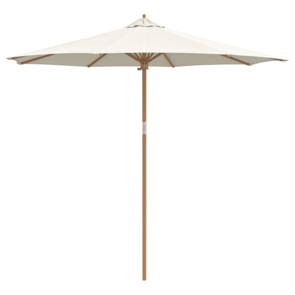 Parasol de Jardim Creme Branco 270x260 cm Bambu M 2
