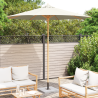 Parasol de Jardim Creme Branco 270x260 cm Bambu 3