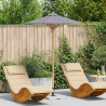 Guarda-sol de Jardim Cinza Escuro 150x210 cm Bambu 1