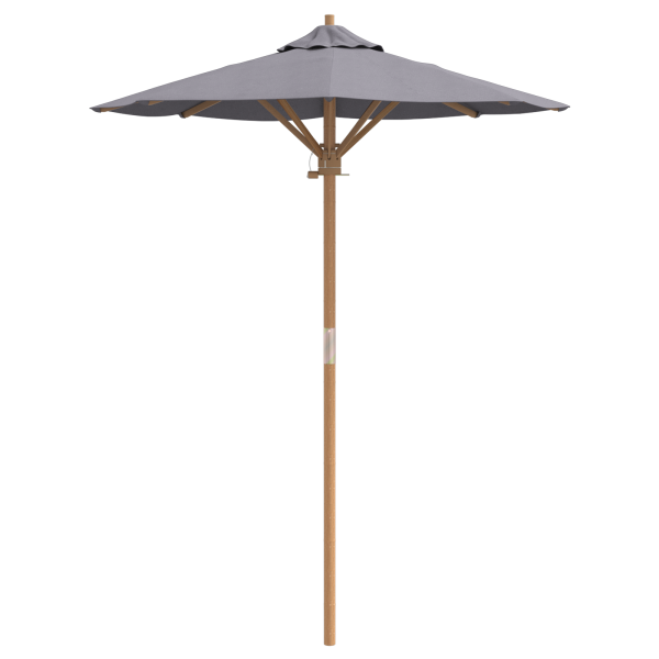 Guarda-sol de Jardim Cinza Escuro 150x210 cm Bambu M 4