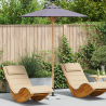 Parasol de Jardim Cinza Escuro 180x230 cm Bambu 1