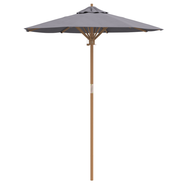 Parasol de Jardim Cinza Escuro 180x230 cm Bambu M 2