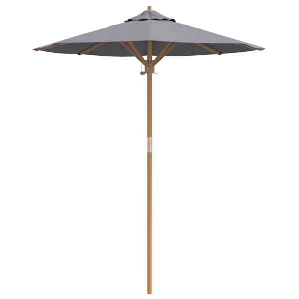 Parasol de Jardim Cinza Escuro 180x230 cm Bambu M 4