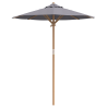 Parasol de Jardim Cinza Escuro 180x230 cm Bambu 4