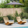 Parasol de Jardim Cinza Escuro 240x260 cm Bambu 1
