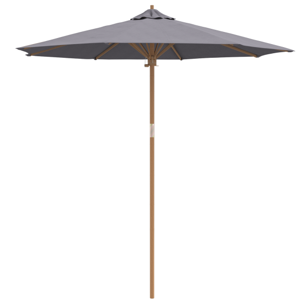 Parasol de Jardim Cinza Escuro 240x260 cm Bambu M 2
