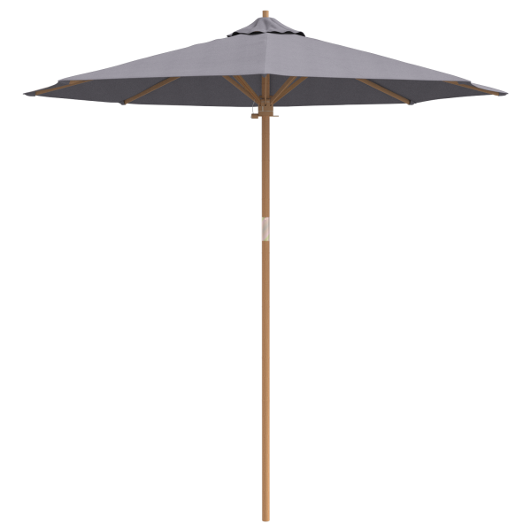 Parasol de Jardim Cinza Escuro 240x260 cm Bambu M 4