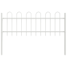 Panel de Cerca de Jardín Blanco Acero 170 x 60 cm Durable 2