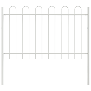 Cerca de Jardim com Topo Arqueado - Branca. 1.7x1.2 m. Aço H