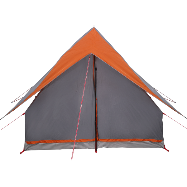 Tienda de Camping  en A para 3 Personas Gris y Naranja Impermeable M 5