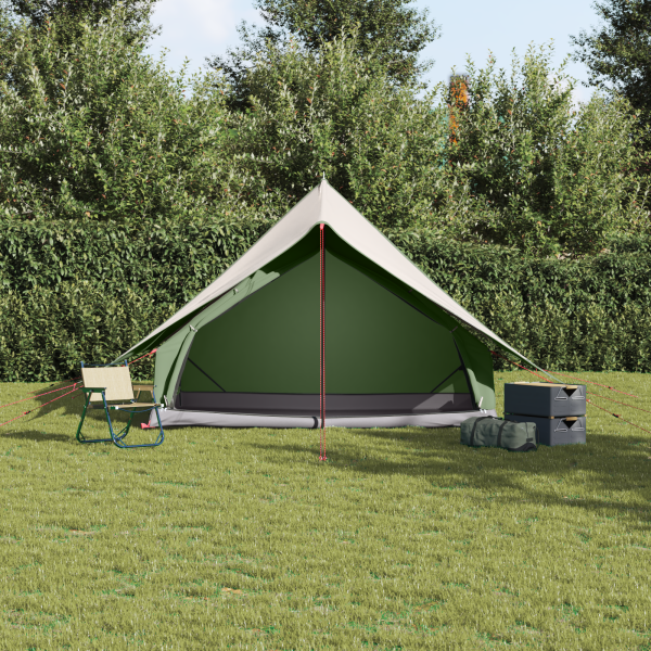 Tienda de Camping A-Frame para 5 Personas Verde Impermeable M 4