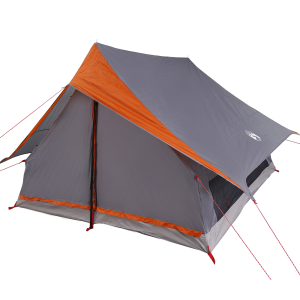 Tienda Familiar A-Frame para 7 Personas Gris y Naranja Impermeable H