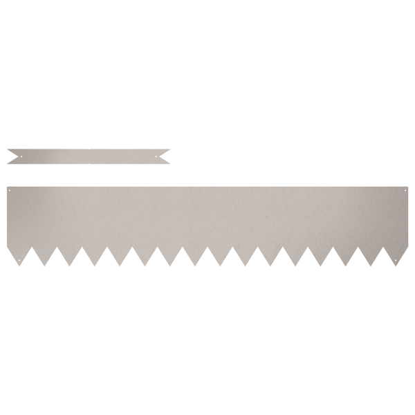 Bordes de Césped  20 pcs 100x0.5x20 cm Acero envejecido M 3