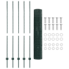 Juego de Cercas Euro  Set de 2 Verde Acero 10 x 1.6 m Resistente 5