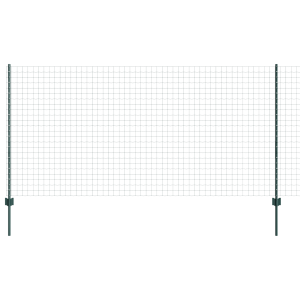 Cerca Euro com 11 Postes U Verde 1.2x25 m Aço H
