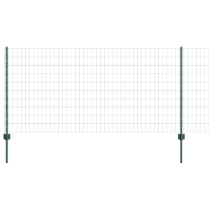 Cerca Euro com 11 postes U Verde 1x25 m Aço H