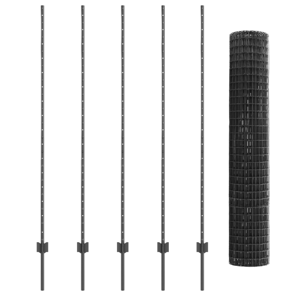 Conjunto de Cerca de Jardín  Set de 2 Gris M 4