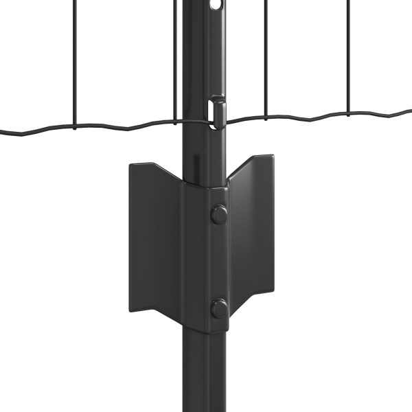 Set de Cerca Euro  Set de 2 Gris Acero 10 x 0.8 m Duradero M 5