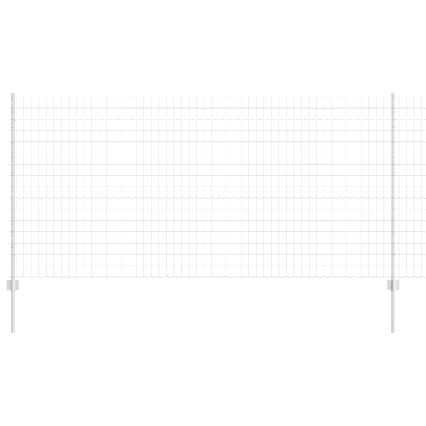 Cerca Euro com 10 Postes Prata 1.2x10 m Aço M 2