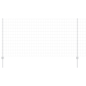 Cerca Euro com 10 Postes Prata 1.2x10 m Aço H