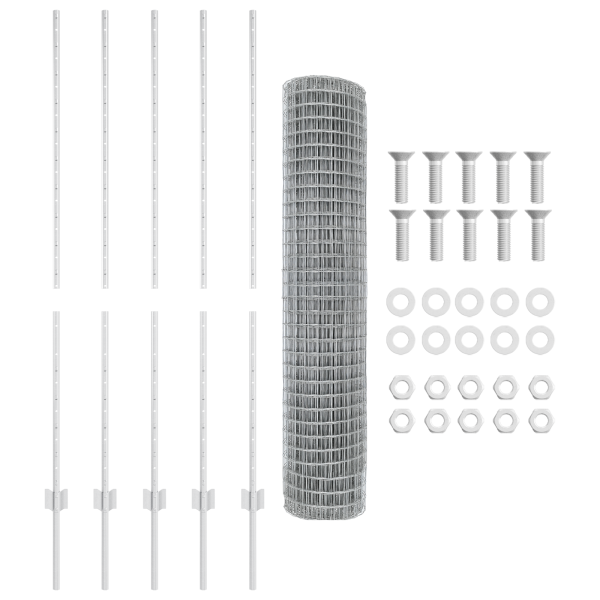 Set de Cerca Euro Set de 2 Acero galvanizado 10 x 1.4 m M 5