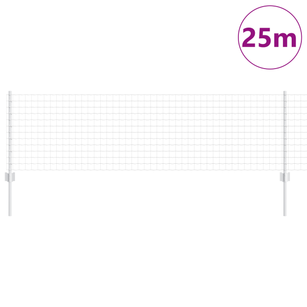 Cerca Euro  Conjunto de 2 Acero galvanizado 25 x 0.6 m Duradera M 3
