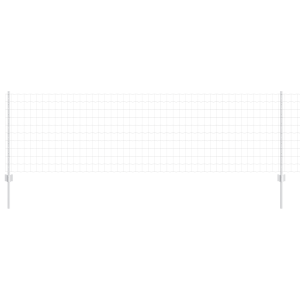 Cerca Euro com 11 Postes em Prateado 0.8x25 m Aço H