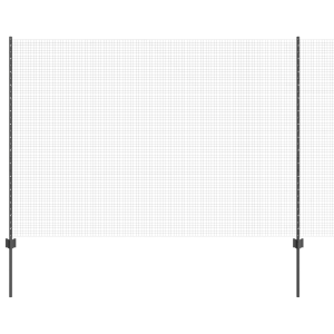 Juego de Cercas  Set de 2 Gris Metal 25 x 1.5 m Duradero H