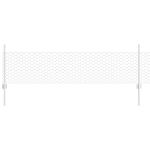 Conjunto de Cerca de Jardim Conjunto de 2 Aço galvanizado H