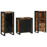 Juego de muebles de baño 3 pcs Madera reciclada maciza 2