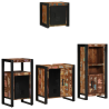 Juego de muebles de baño 4 pcs Madera reciclada maciza 2