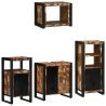 Juego de muebles de baño 4 pcs Madera reciclada maciza 2