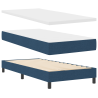 Cama Box com Colchão. Azul. 100 x 200 cm. Tecido. 2